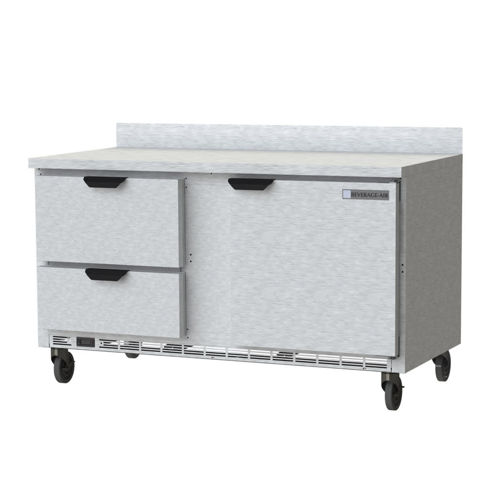 Beverage Air WTRD60AHC-2 60" Worktop Refrigerator w/ (2) Section, 115v