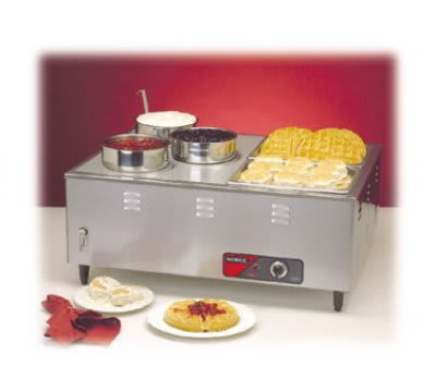 Nemco 6062A Mini Steamtable w/ Front Drain Valves & Extra Steep Wells, 14x30x24-in, 120/1 V