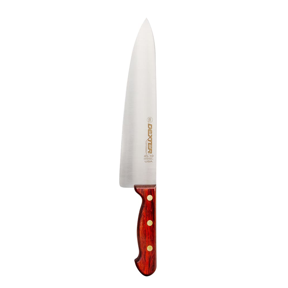 Dexter Russell 45-10PCP 10" Chef's Knife w/ Rosewood Handle, Carbon Steel