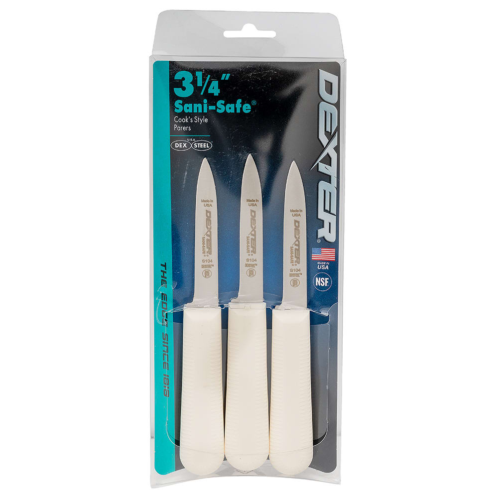 Dexter Russell S1043 3 1/4" Paring Knife Set, Stainless Steel