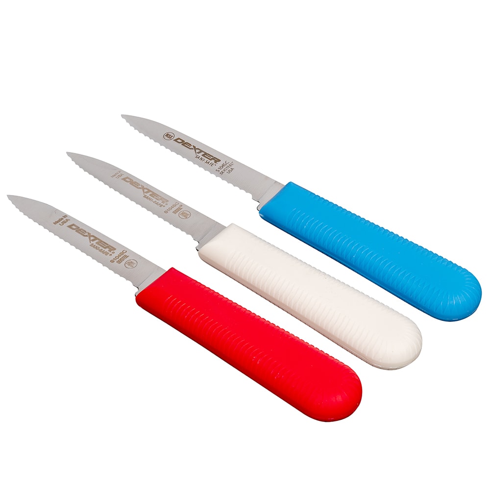 Dexter Russell S104SC3RWC 3 1/4" Sani Safe® Paring Knife Set w