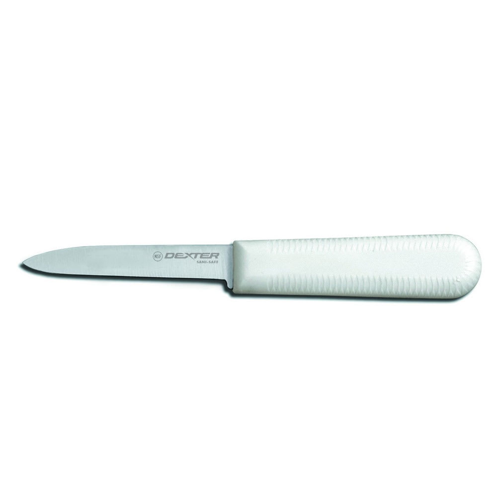 Dexter Russell S104SC-2PCP 3.25" Sani-Safe® Paring Knife Set w/ Polypropylene White Handle, Carbon Steel