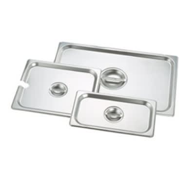 Crestware 5130 Steam Table / Holding Pan Cover, 1/3 Size, Flat, Stackable, Stainless