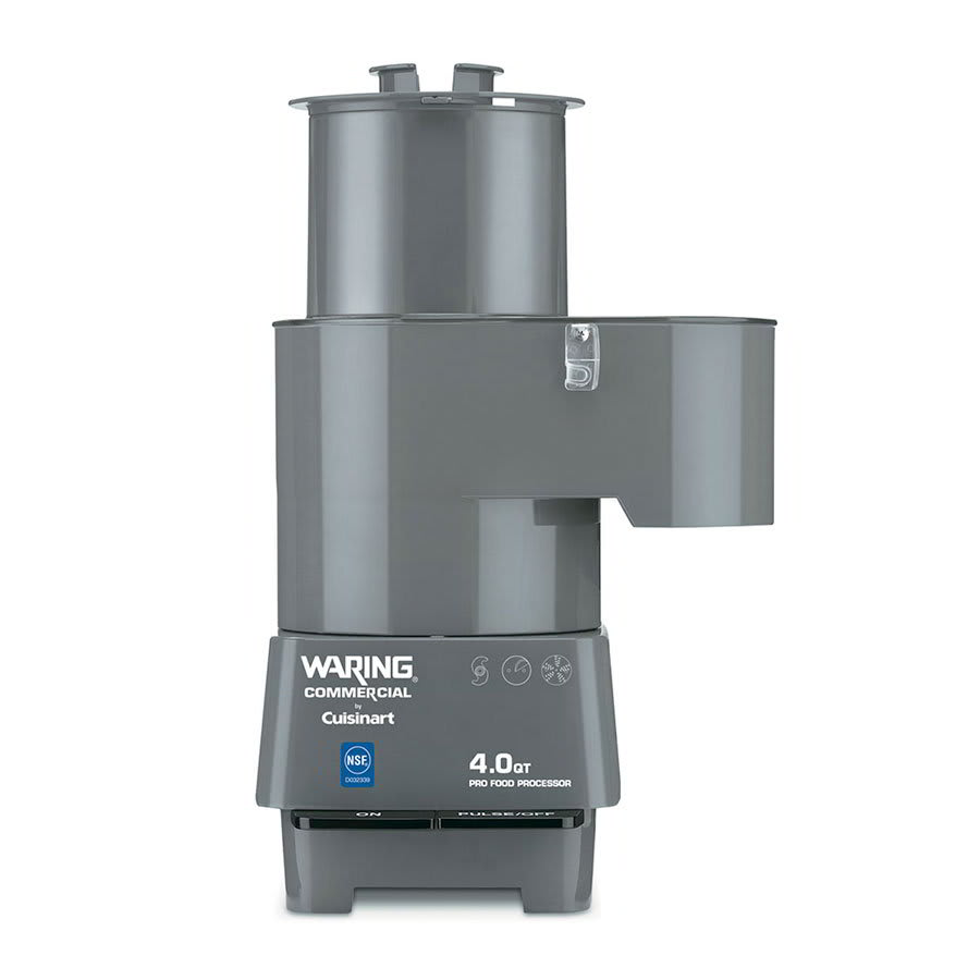 Waring FP40C 4-qt Continuous Feed Food Processor w/ Vertical Chute Feed & Polycarbonate Batch Bowl