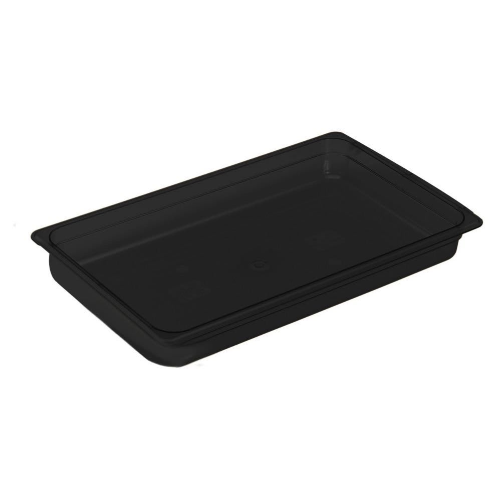 Cambro 12HP771 X-Pan Full Size Food Pan - 2.5"D, Non-Stick, Onyx