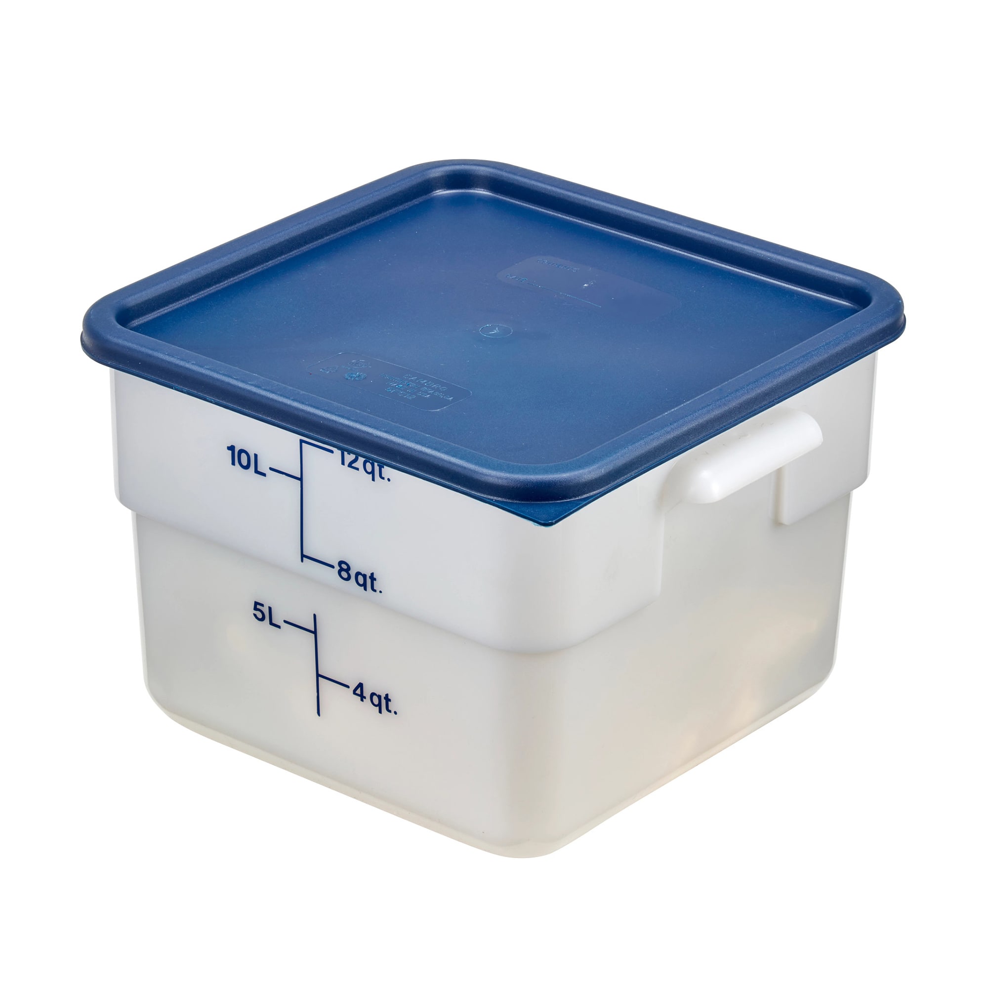 Cambro 12SFSP148 12 qt CamSquare Food Container - Polyethylene, Natural ...