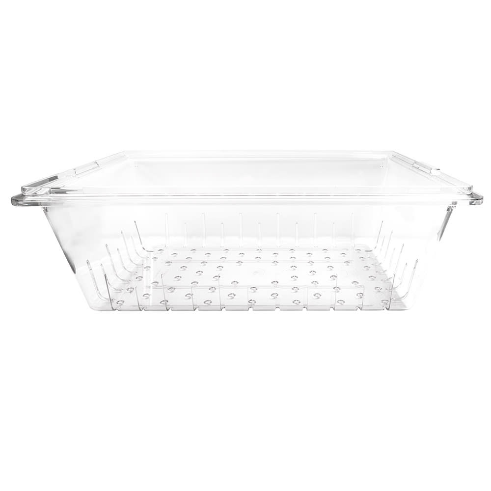 Cambro 18268CLRCW135 Camwear Colander Full Size, 8"D, Clear
