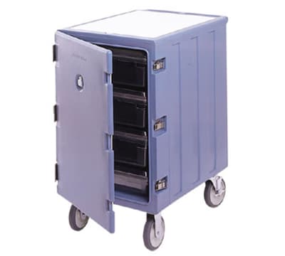 Cambro 1826LBC180 Double Camcart Food Storage Box Cart - Cutting Board, Gray