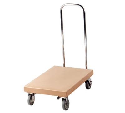 Cambro 2030UT180 Utility Truck with Handle - 600-lb Capacity, Chrome/Gray
