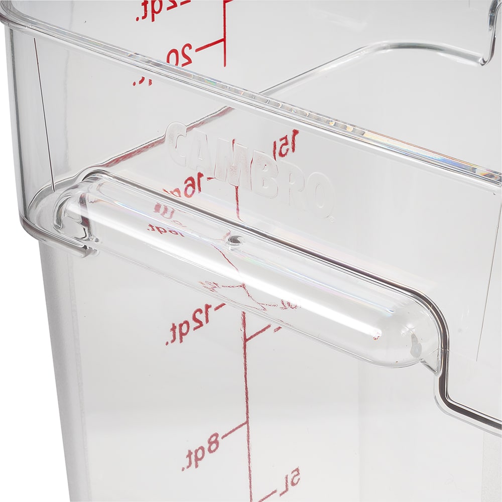 Cambro 12SFSCW 12 qt Capacità, 11-1/4 Lunghezza x 12-1/4 Larghezza x