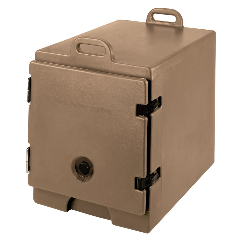 Cambro 300MPC157 Camcarrier Food Pan Carrier - 12x20" Pan, Front-Loading, Coffee Beige