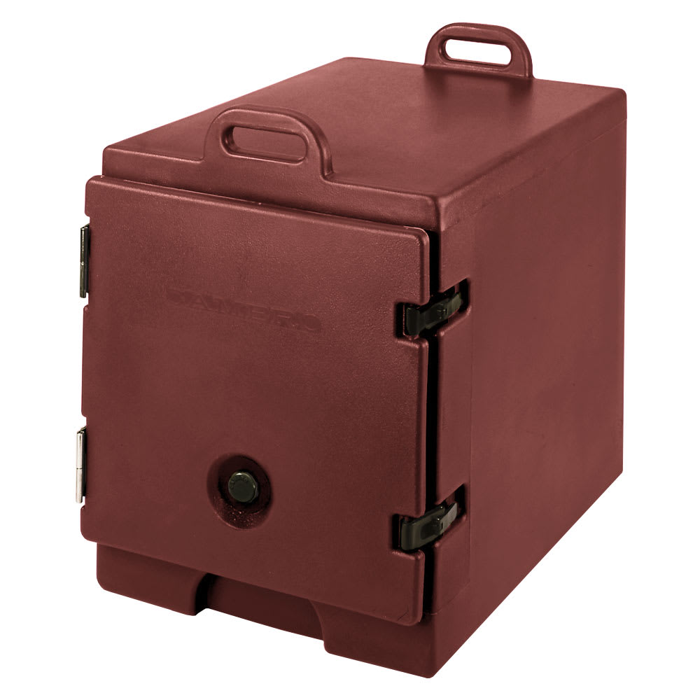 Cambro 300MPC402 Camcarrier Food Pan Carrier - 12x20" Pan, Front-Loading, Brick Red