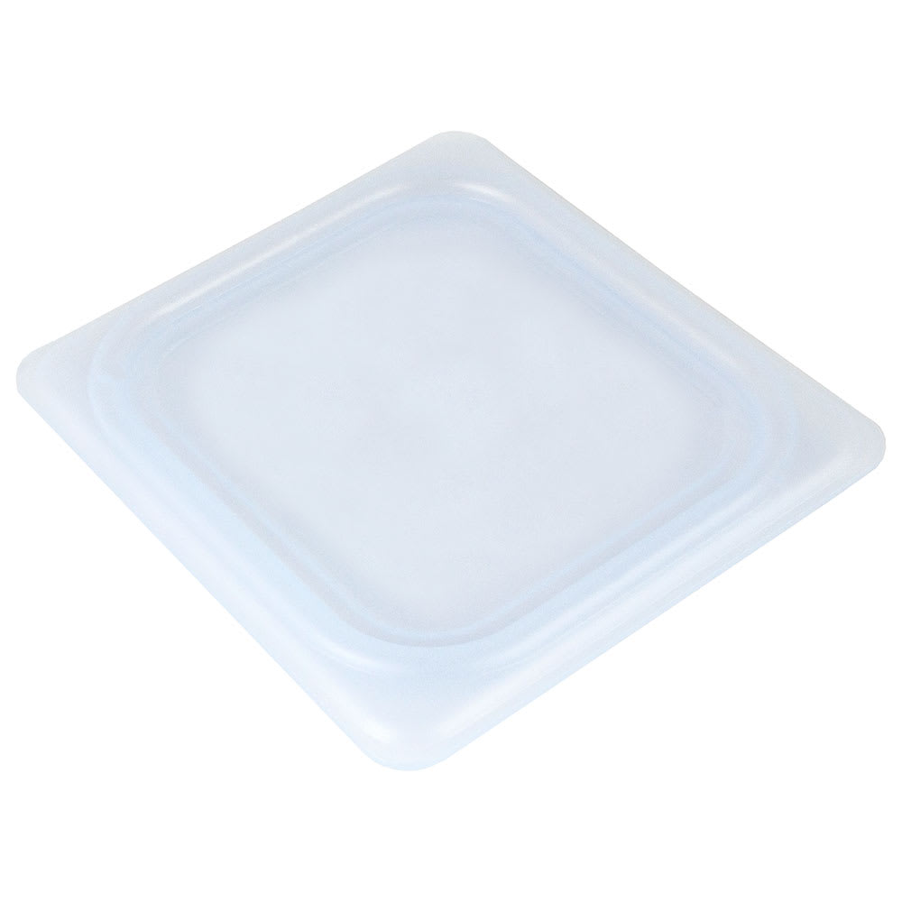 Cambro 60PPCWSC438 1/6-Size Food Pan Seal Cover - Translucent, Polypropylene, Blue, NSF