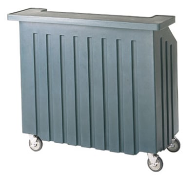 Cambro BAR540180 54" Cambar Portable Bar - 100-lb Ice Sink, Speed Rail, Gray
