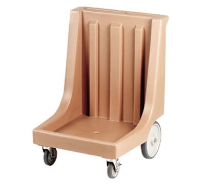 Cambro CD2020HB180 Camdolly with Handle - 26-7/8x26-1/4x36-5/8" 350-lb Capacity, Gray
