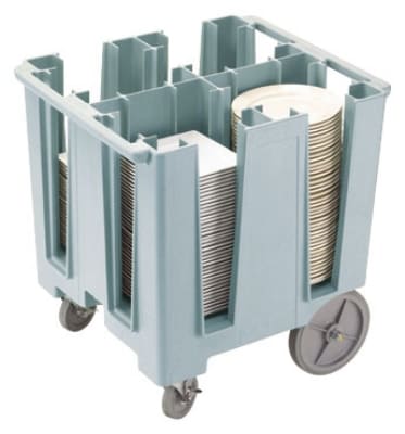 Cambro DCS1125401 Versa Dish Caddy - 4 Column, 11-1/4" Round/9-1/2" Square, Slate Blue