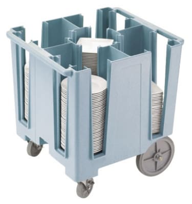 Cambro DCS950401 Versa Dish Caddy - 5 Column, 9-1/2" Round/8" Square, Slate Blue