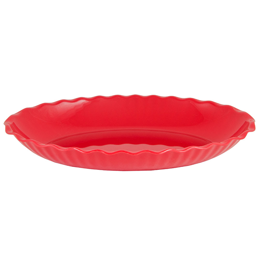 Cambro DP15404 3.4-qt Oval Deli Platter - 11-5/16x15-3/16" Red
