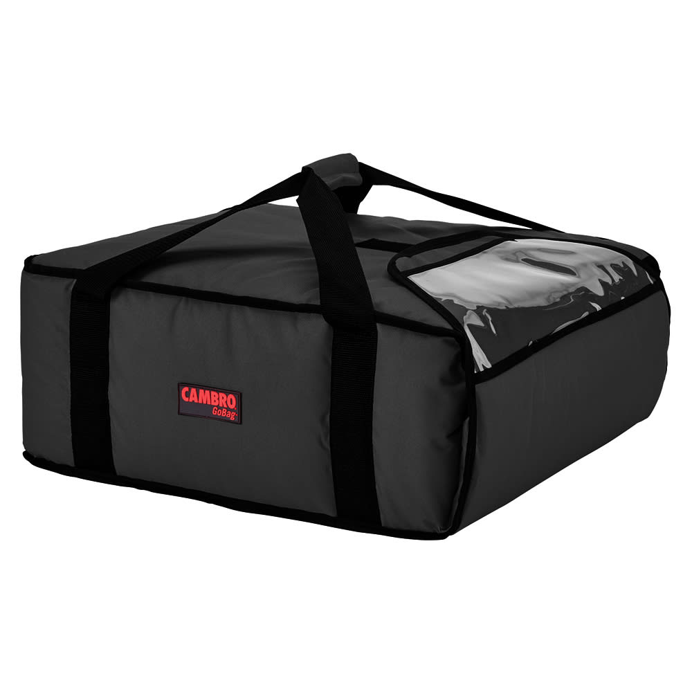 Cambro GBD211417110 Insulated Black GoBag 21 x 14 x 17 Delivery Bag