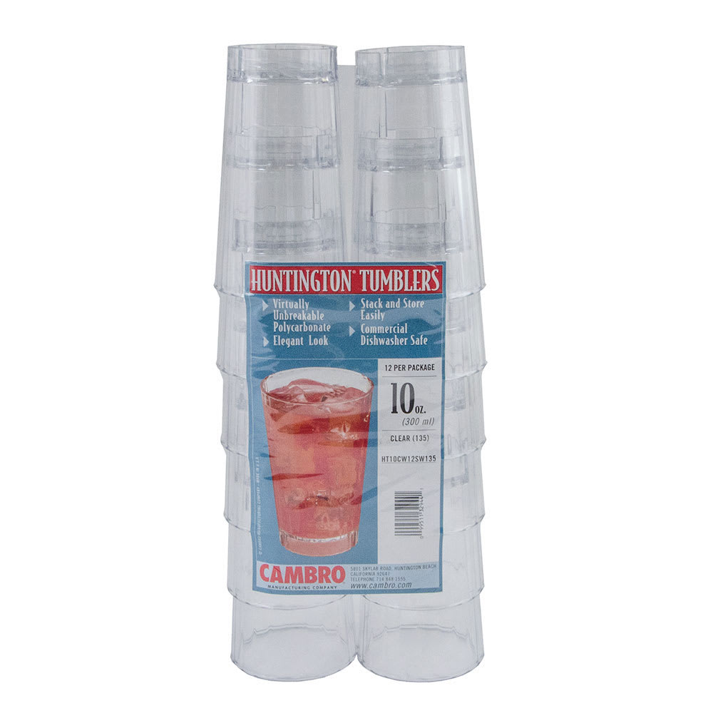 Cambro HT10CW135 10-oz Huntington Tumbler - Clear
