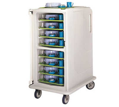 Cambro MDC1418T16180 Meal Delivery Cart - Holds (16)14x18" Trays, Gray/Cream