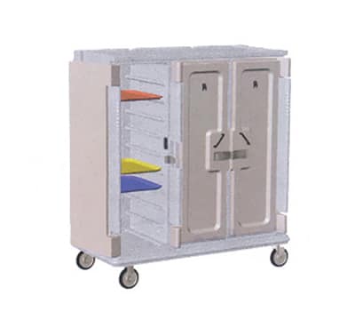 Cambro MDC1418T30180 Meal Delivery Cart - Holds (30)14x18" Trays, Gray/Cream