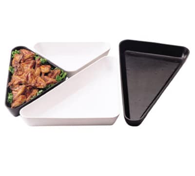 Cambro SFT1212148 Triangle Display Tray - 12x12x15x2-1/2" White