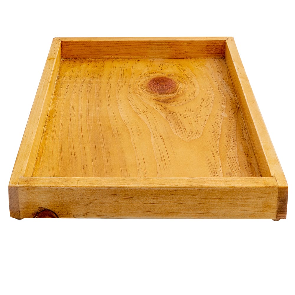 CalMil 13671099 Rectangular Serving Tray 12" x 9 1/4", Reclaimed Wood