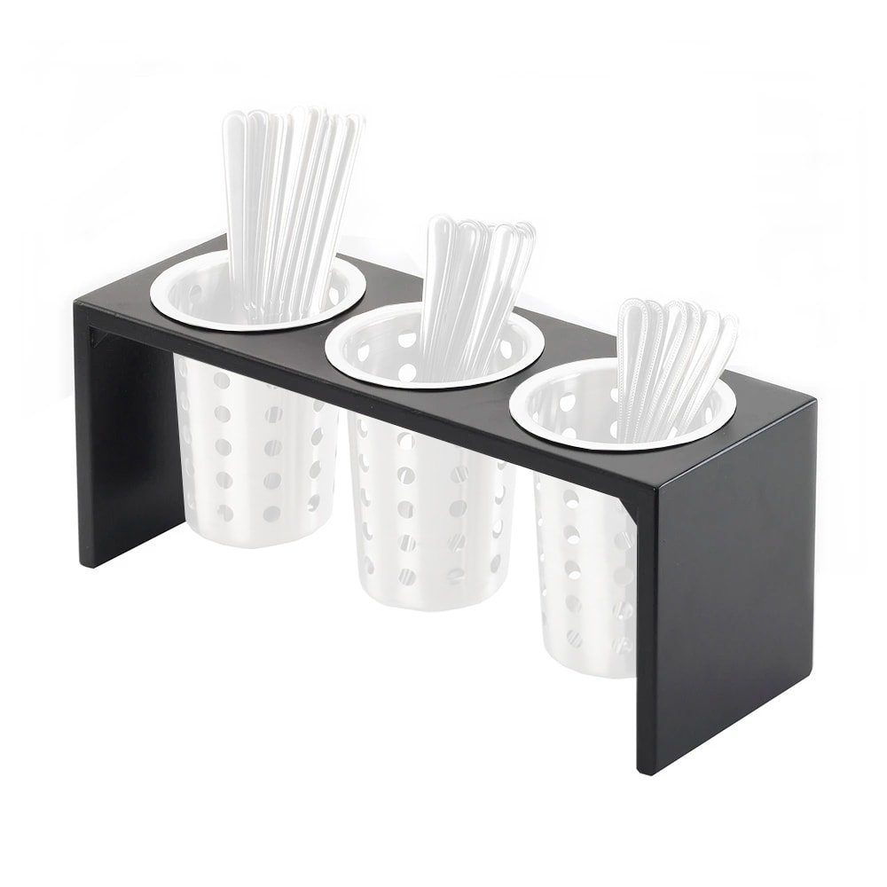 White Silverware Flatware Utensil Cutlery Tray Organizer 13-7/8 L X 9-1/2 W In 