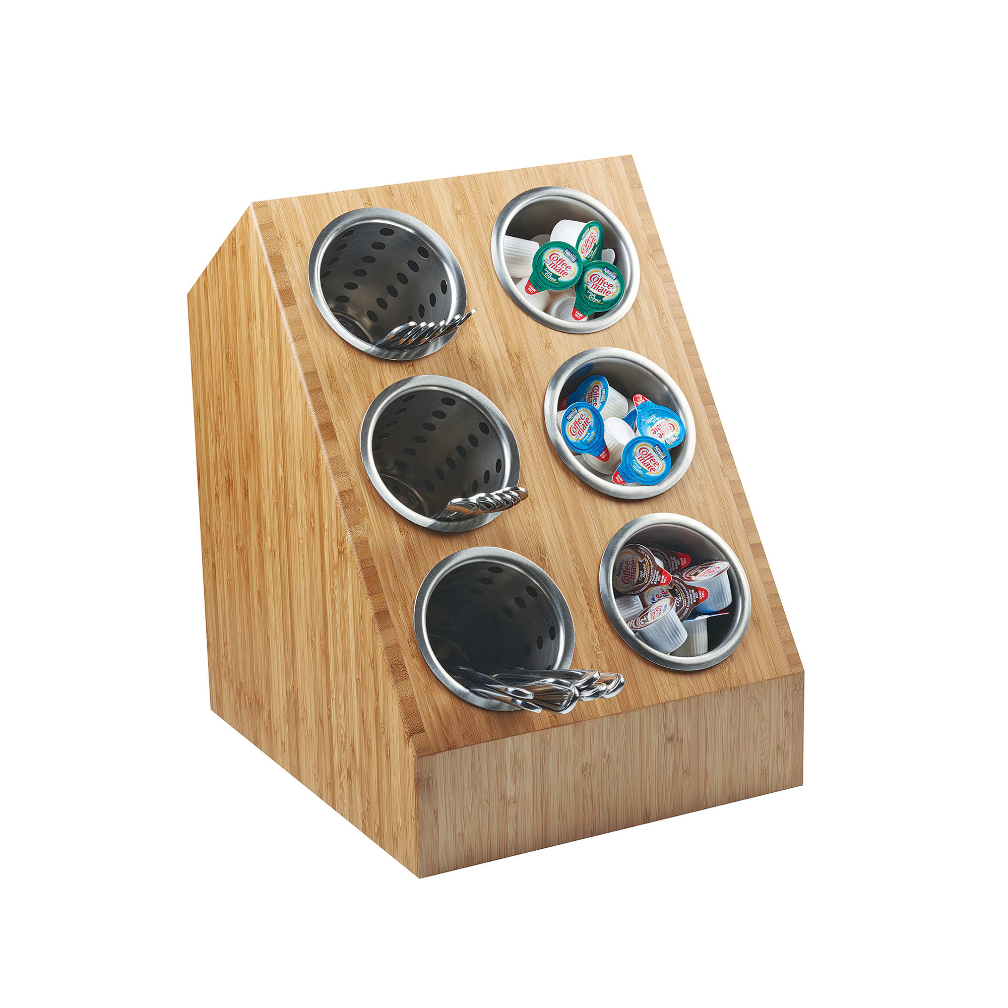 CalMil 142660 6 Section Flatware Cylinder Holder 12"W x 14"D x 16 1