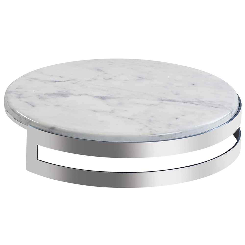 CalMil 368015381M 15" Round Display Riser w/ Faux Marble Melamine