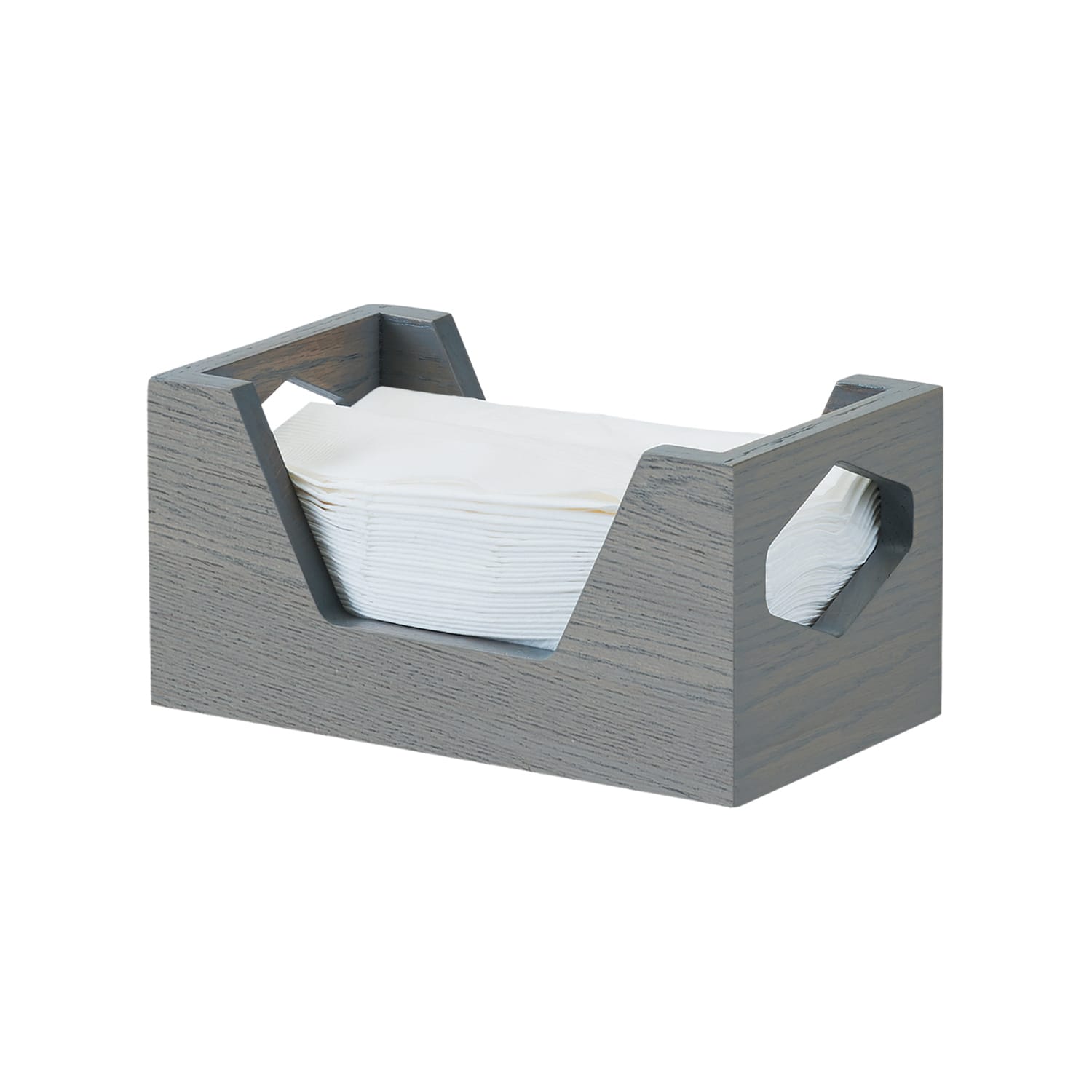 CalMil 381083 Rectangular Napkin Holder, 4" x 8", Gray