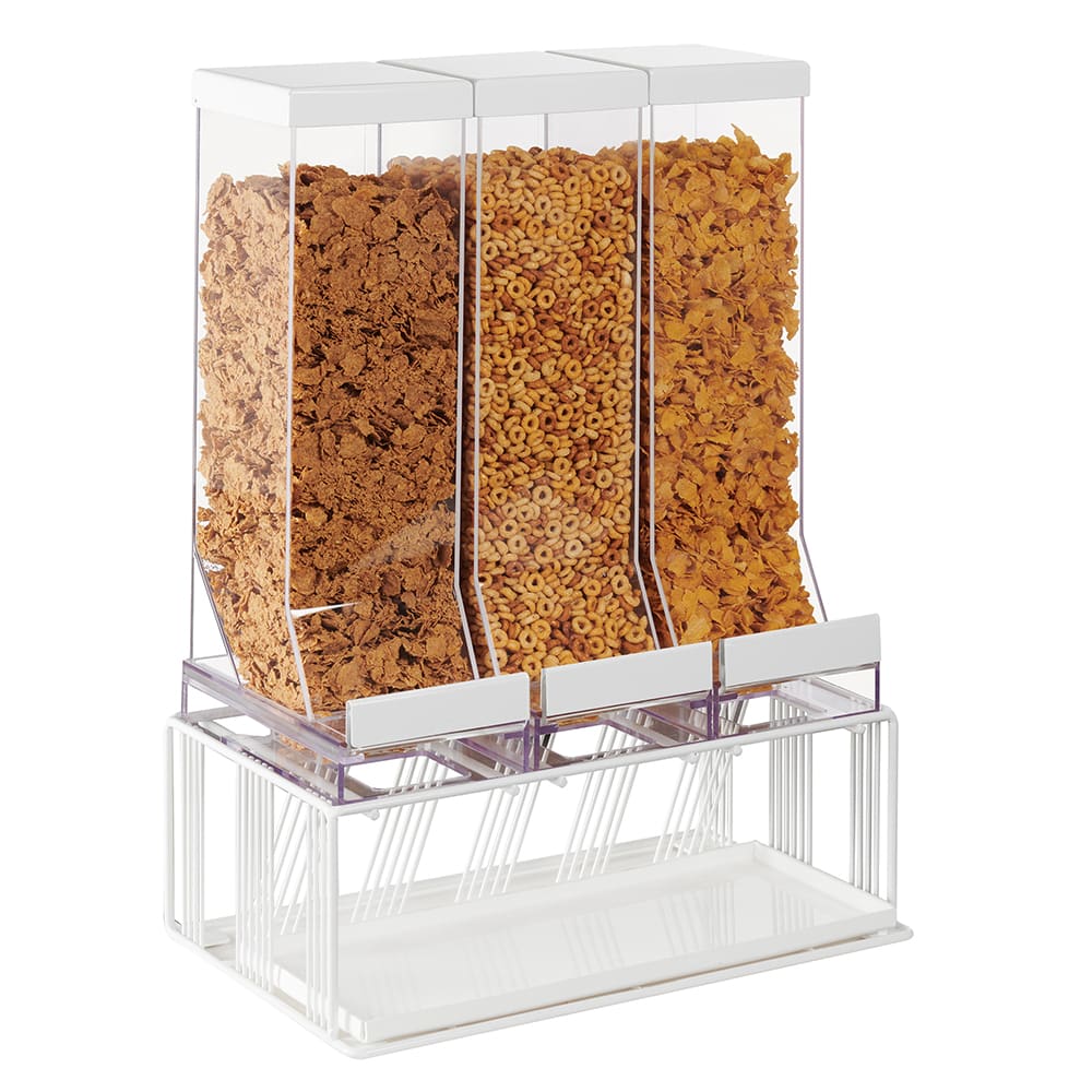 CalMil 410815 Countertop Cereal Dispenser, (3) 9 4/5 liter Hoppers
