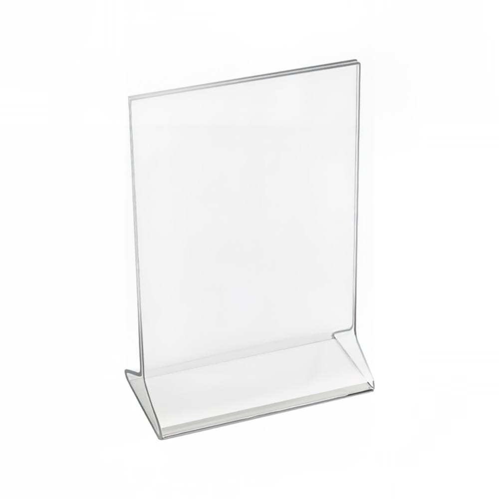 Cal-Mil 532 Tabletop Menu Card Holder - 4.5" x 6.5", Acrylic