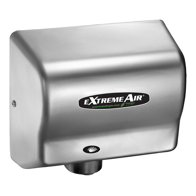 American Dryer GXT9C Hand Dryer - Auto Sensor, 10 12 Dry Time, Satin Chrome