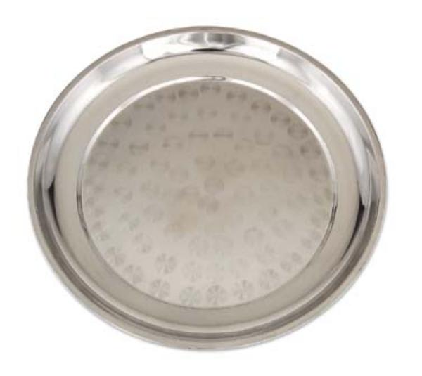 Browne 105645 Serving Tray, Stainless Steel, 17-3/4 Diameter