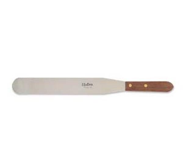 Browne 150512 Icing Spatula, 12 x 1-3/4 in Stainless Steel Blade, Hardwood Handle