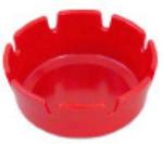 Browne 322ITB Ashtray, Plastic, 4-1/4 x 1-5/8 in, 8 Notches, Black