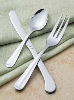 Browne 501703 Notting Hill Dinner Fork, 3-Tine, Mirror Finish, Stainless Steel