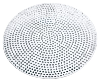 Browne 57 30018 18" Perforated Pizza Disk, Aluminum, Natural Finish