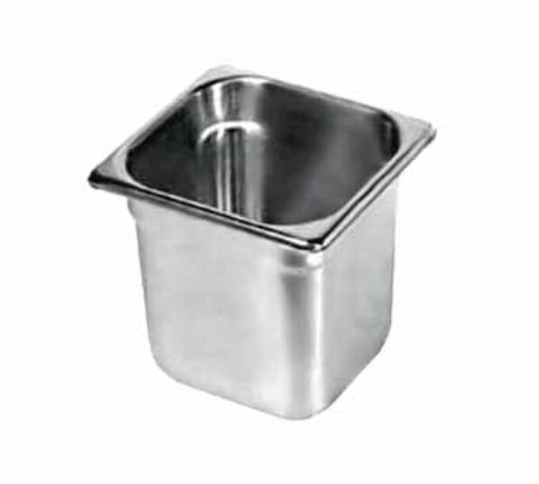 Browne 8166 Sixth-Size Steam Pan, Stainless