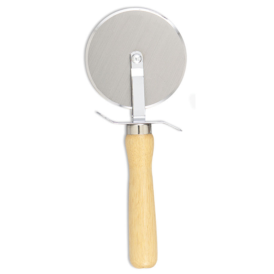Browne 574262 Pizza Cutter with Wood Handle, 4"Wheel, 9"L, with Finger