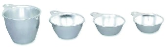 Browne HLK66 Measuring Cup Set, Includes 1/4, 1/3, 1/2 & 1 Cup, Aluminum