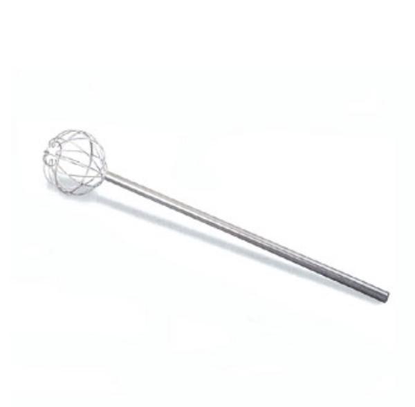 Browne KW49 French Whip, 49 in Length, Long Handle, Ball Drop, Stainless Steel