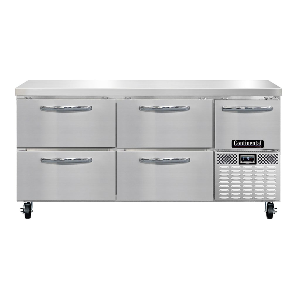 Continental Refrigerator Cfa68 D 68 W Work Top Freezer W 3