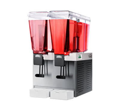 Summit BBS2 Juice Dispenser w/ Dual Lexan Tanks & Removable Drip Tray, Stainless, 115v