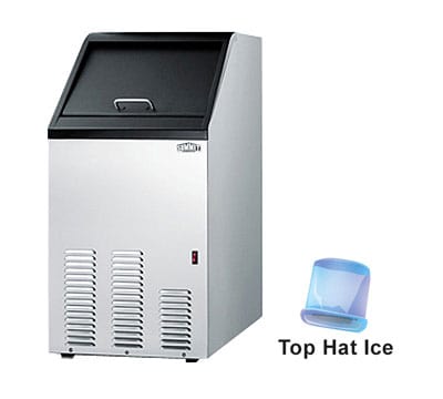 Summit BIM70 Undercounter Top Hat Ice Maker - 65-lbs/day, Air Cooled, 115v