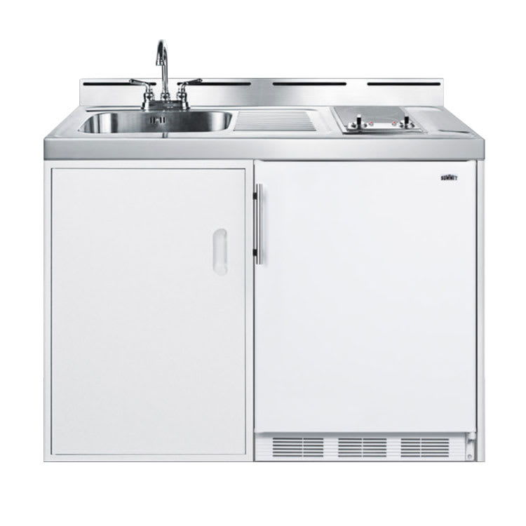 Summit C48elglass 48 All In One Combo, Kitchen Sink And Cabinet Combo