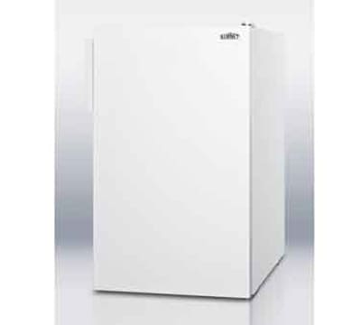 Summit CM4057 20-in Freestanding Refrigerator Freezer w/ Manual Defrost, 4.1-cu ft, White