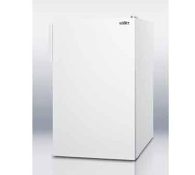 Summit CM4057ADA 20-in Freestanding Refrigerator Freezer w/ Manual Defrost, 4.1-cu ft, White, ADA